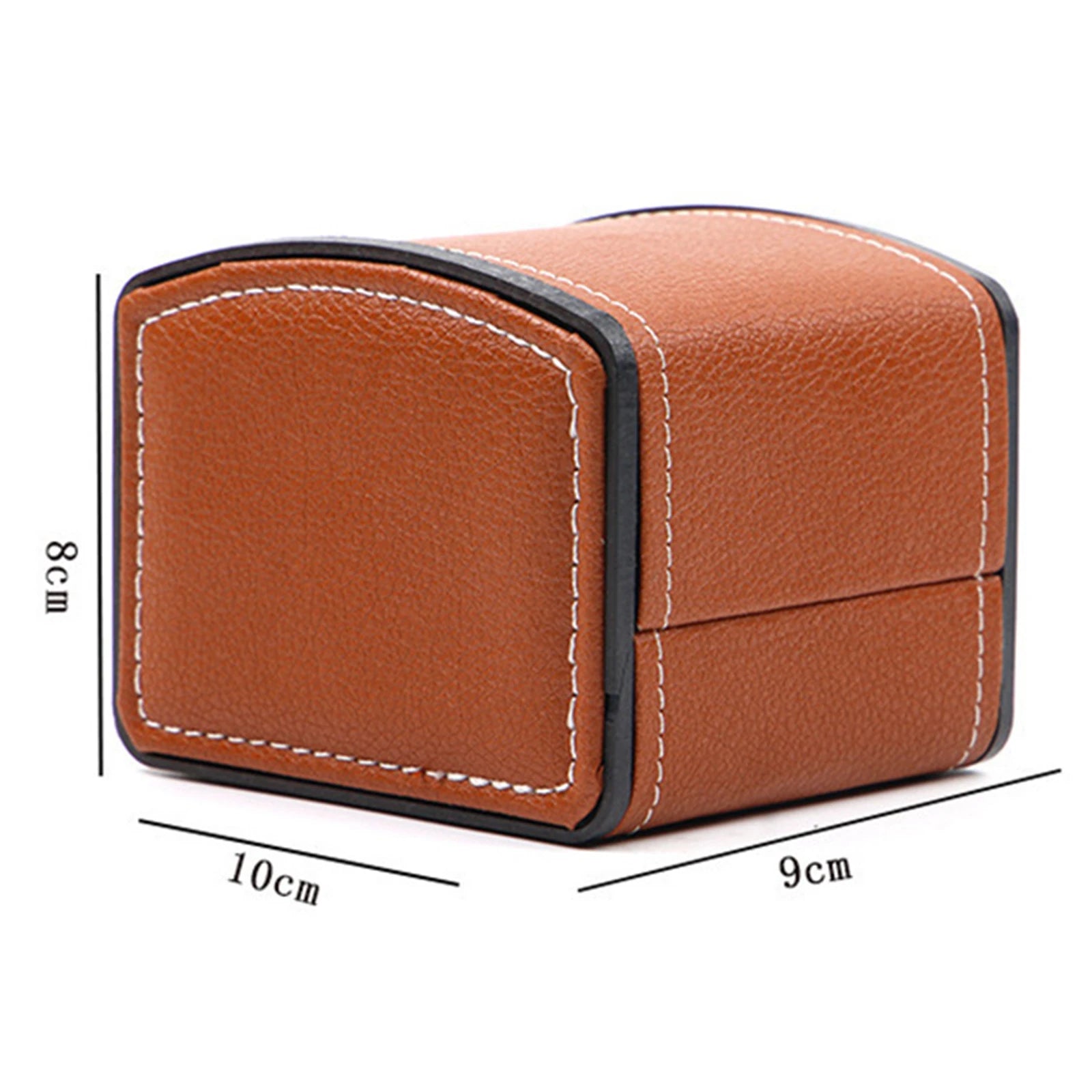 Portable Watch Box PU Leather Watch Case Organizer Storage Holder for Men Women Bracelet Vintage Jewelry Box with Leather Pillow